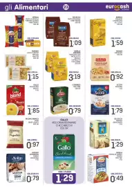 Volantino Eurocash Pagina 23: Barilla Emiliane Tortellini all'uovo con Prosciutto crudo €3,19, Gallo blond Risotti €1,85