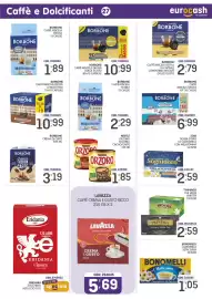 Volantino Eurocash Pagina 27: Borbone crema fredda caffè €3,19, La Camomilla Sognidoro €2,59