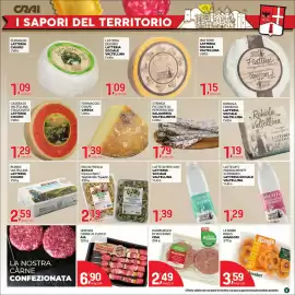 Volantino Crai Pagina 5: Latte intero UHT Latteria Sociale Valtellina €1,39, Burro Valtellina Latteria Chiuro €2,59