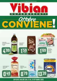 Volantino Vibian Pagina 1: Dash fustone €13,20, Parmalat latte UHT PS brik €0,79