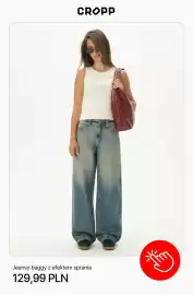 Cropp gazetka tydzień 42 Strona 8: Jeansy baggy z efektem sprania Cropp €129,99