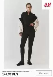 H&M gazetka tydzień 42 Strona 2: Ciepłe legginsy sportowe Fleece SoftMove H & M €149,99