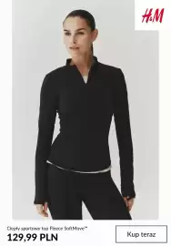 H&M gazetka tydzień 42 Strona 5: Ciepły sportowy top Fleece SoftMove H & M €129,99