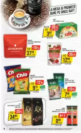 Catalog Mega Image săptămâna 42 Pagină 16: Chio chips €9,75, Twinings ceai cu zmeură și rodie €12,59