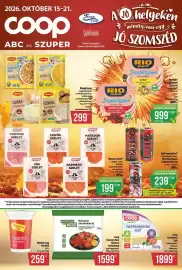 Coop akciós újság | abc es szuper Oldal 1: Mecom szelet €199,00, Rio Mare Insalatissime Tuna Salad €999,00