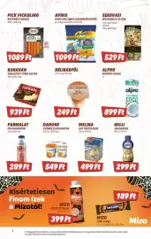 CBA akciós újság hét 42 Oldal 2: Aviko wavy hullámos hasábburgonyák €1.099,00, Szarvasi mozzarella sajtok €529,00