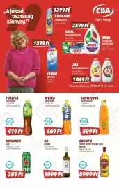 CBA akciós újság hét 42 Oldal 6: Schweppes üdítőitalok €599,00, Mytea €469,00
