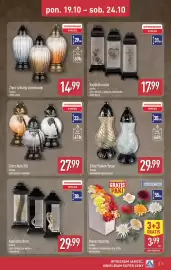 ALDI gazetka | Artykuły przemysłowe i tekstylia Strona 5: Znicz szklany cieniowany €14,99, Znicz Kula Xxl €27,99