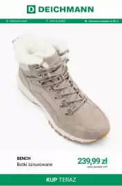 Deichmann gazetka tydzień 42 Strona 6: Botki sznurowane Bench €239,99