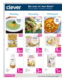 Sutterlüty Flugblatt Seite 4: Clever Gouda im Stück €3,48, Clever Jasminreis €1,89