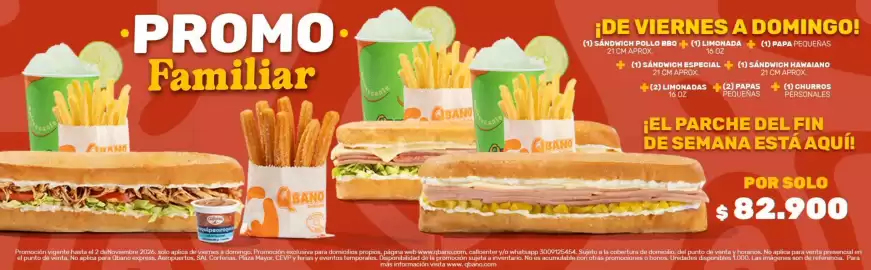 Catálogo Sandwich Qbano Página 1