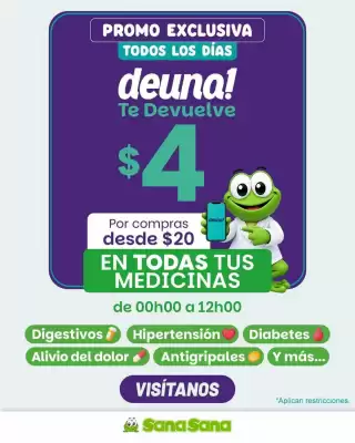 Farmacias SanaSana (válido hasta 27-10)