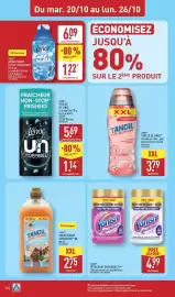 Catalogue ALDI semaine 43 page 22: Vanish Détachant en poudre €4,99, Lenor Adoucissant Ultra Concentré €1,22