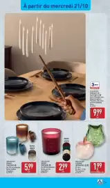 Catalogue ALDI semaine 43 page 31: HOME BOUGIE PARFUMÉE €2,99, HOME CREATION FIGURINE DÉCORATIVE LED €1,99