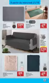 Catalogue ALDI semaine 43 page 33: HOME CREATION TAPIS €19,99, NOVITESSE DRAP-HOUSSE €6,99