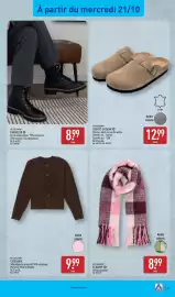 Catalogue ALDI semaine 43 page 35: UP 2 FASHION CARDIGAN €9,99, UP 2 FASHION ÉCHARPE €8,99