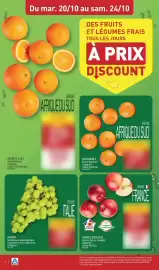 Catalogue ALDI semaine 43 page 4: Du mar. 20/10 au sam. 24/10 ODES FRUITS ET LÉGUMES FRAIS TOUS LES JOURS A PRIX DISCOUNT