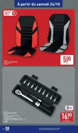 Catalogue ALDI semaine 43 page 40: RIDE+GO COUVRE-SIÈGE VOITURE €5,00, RIDE+60 CLÉ DYNAMOMÉTRIQUE €16,99