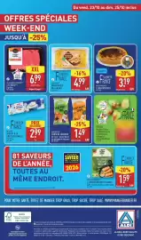 Catalogue ALDI semaine 43 page 46: DAYLICIOUS PARMENTIER DE CANARD €4,99, St-Clément Le Boucher 4 Steaks €6,99