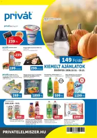 PRIVÁT akciós újság hét 42 Oldal 1: Queen szénsavas üdítő €499,00, Happy Snack harsa szeletek €1.899,00
