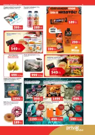 PRIVÁT akciós újság hét 42 Oldal 3: Libaszarnto €999,00, Happy Snack harcsa szeletek €1.899,00