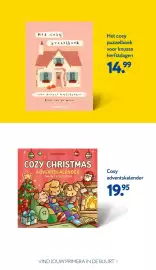 Primera folder Pagina 3: Cosy adventskalender €19,95, Het cosy puzzelboek €14,99