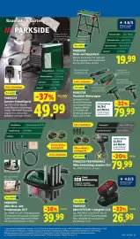 Lidl Prospekt woche 44 Seite 15: PARKSIDE Akku 20 V/4 Ah + Ladegerät 4,5 A €26,99, PARKSIDE Druckluft-Werkzeugset €79,99