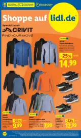 Lidl Prospekt woche 44 Seite 2: CRIVIT Thermo-Funktionsshirt €7,99, CRIVIT Thermo-Sweatpullover €9,99