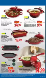 Lidl Prospekt woche 44 Seite 21: SILVERCREST Premium-Gusseisenkasserolle €14,99, SILVERCREST Premium-Gusseisentopf €9,99