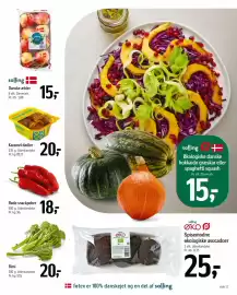 Føtex tilbudsavis uge 42 Side 13: Økologiske danske hokkaido græskar eller spaghetti squash €15,00, Bimi €20,00