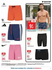 Catalogue Intersport page 15: JAMMER HOMME KARL €11,99, Adidas Surfeur de bain homme €22,99