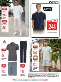 Catalogue Intersport page 5: LEVI'S POLO HOMME BRINDLE €24,99, DORENZO SHORT JEAN HOMME €19,99