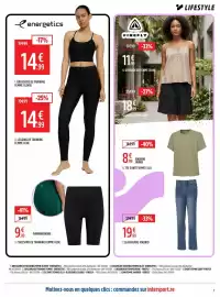 Catalogue Intersport page 7: Energetics BRASSIERE DE TRAINING FEMME OLORIE €14,99, OLOE CUISSARD DE TRAINING FEMME €9,99