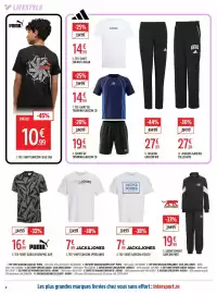Catalogue Intersport page 8: AIRNESS SURVETEMENT GARCON PIBO €19,99, JACK&JONES TEE-SHIRT GARCON JC0GEO €7,99