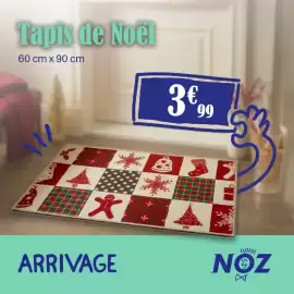 Catalogue Noz semaine 42 page 1: Tapis de noël €3,99