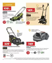 Catalogue Bricomarché page 14: Ryobi - tondeuse filaire rlm13e33s €109,99, Robot tondeuse v3 sunseeker €749,00