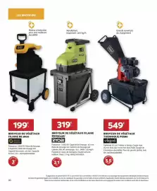 Catalogue Bricomarché page 20: Ryobi - broyeur de végétaux filaire rh31064u €319,00