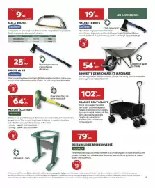 Catalogue Bricomarché page 27: Facile - chariot polyvalent €102,90, Hache 1,8 kg €25,90