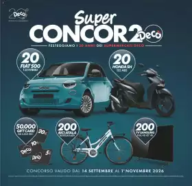 Volantino Deco Maxistore Pagina 2: Deco 2006-2026 Da 20 anni la tua scelta quotidiana Super CONCOR 2 Deco 20 FIAT 500 1.0