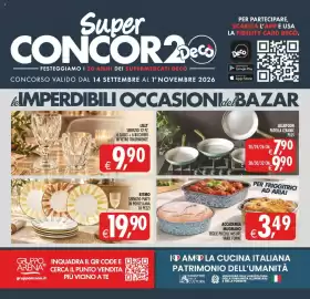 Volantino Decò Local Pagina 33: Accademia Mugnano teglie piccole misure varie forme €3,49, Lilly servizio 12 pz €9,90
