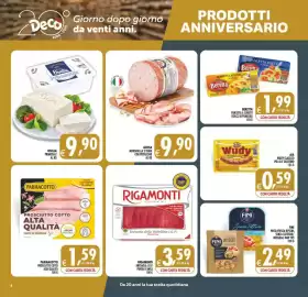 Volantino Decò Local Pagina 4: Alcisa Mortadella 2 Torri con Pistacchio €9,90, Rigamonti Bresaola I.G.P. Punta d'Anca €3,59