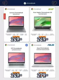 Volantino Unieuro Pagina 5: Acer Aspire Chromebook 315 €249,90, HP Chromebook 14ANM0010NLX €249,90