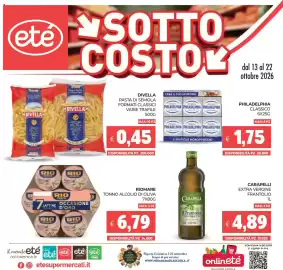 Volantino Eté Pagina 1: Riomare tonno all'olio di oliva €6,79, Carapelli extra vergine Frantolio €4,89