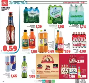 Volantino Eté Pagina 20: San Benedetto The Classico €0,69, San Benedetto succo di frutta vari gusti €1,00