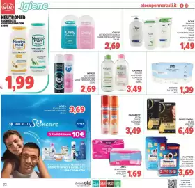 Volantino Eté Pagina 22: Syoss by Palette Oleo Intense €6,49, Pampers Sole e Luna pannolini mutandino €3,69