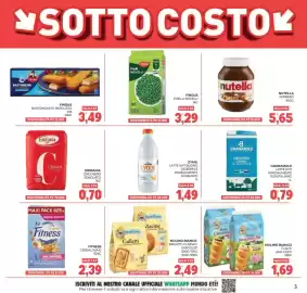 Volantino Eté Pagina 3: Findus Piselli Novelli €3,29, Mulino Bianco Flauti Vari Gusti €1,69