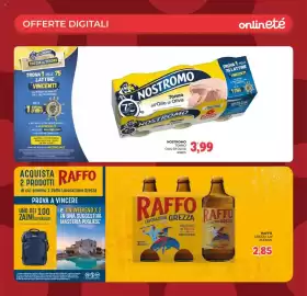 Volantino Eté Pagina 35: Nostromo tonno all'olio di oliva €3,99, Raffo lavorazione grezza €2,85