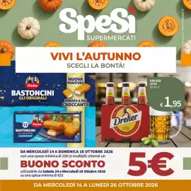 Volantino SpeSì Pagina 1: CAPITAN FINDUS SpeS SUPERMERCATI VIVI L'AUTUNNO SCEGLI LA BONTÀ! NUOVA PANATURA Findus BASTONCINI