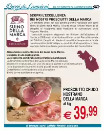 Volantino Centro Oceano settimana 42 Pagina 15: Prosciutto crudo nostrano della marca €39,99