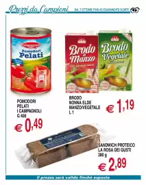 Volantino Centro Oceano settimana 42 Pagina 46: Il sandwich proteico La Rosa dei gusti €2,89, Brodo Nonna Elde €1,19